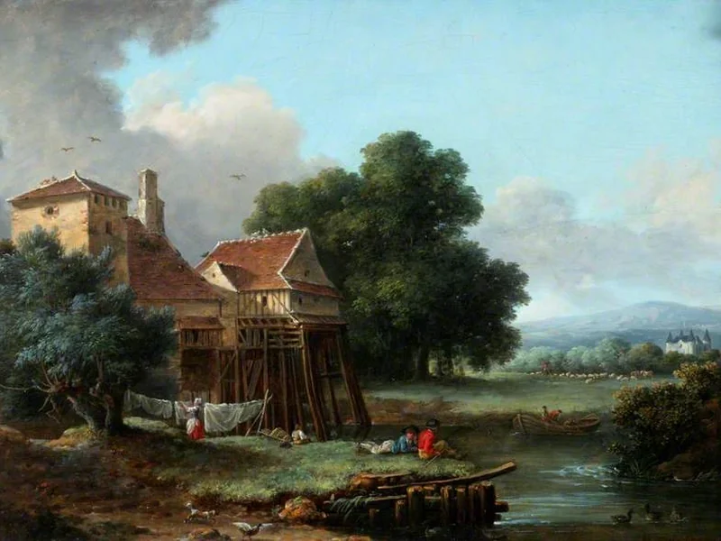 1751-Alexandre Pau de Saint-Martin - Mulino ad acqua, Charentonneau